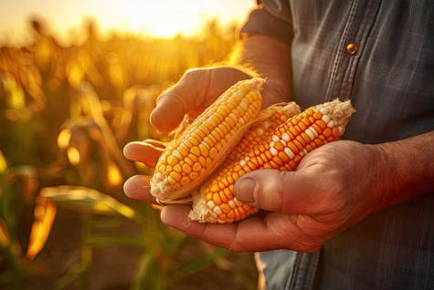 South African maize farmers and workers are hard at work harvesting